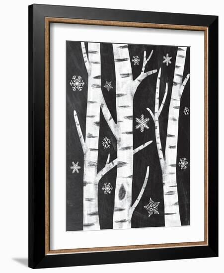 Snowy Birches-Mary Urban-Framed Art Print