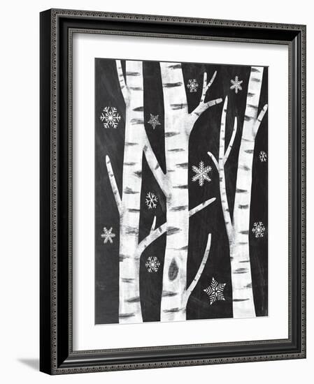 Snowy Birches-Mary Urban-Framed Art Print