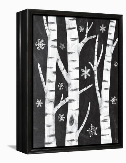 Snowy Birches-Mary Urban-Framed Stretched Canvas