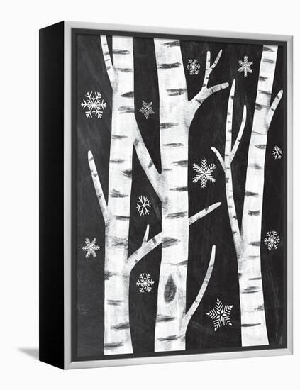 Snowy Birches-Mary Urban-Framed Stretched Canvas