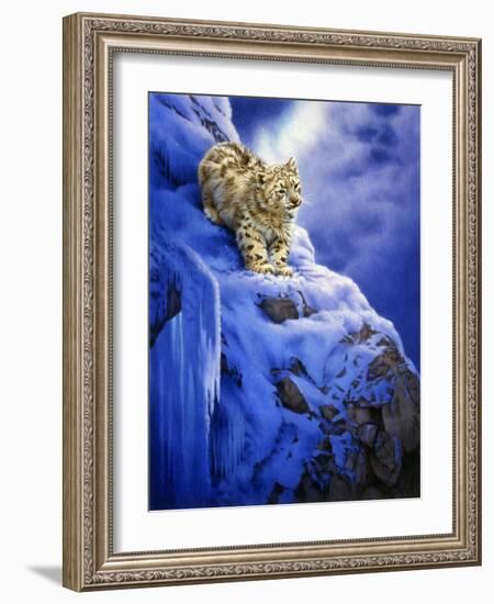 Snowy Cliff-Joh Naito-Framed Giclee Print