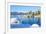 Snowy Covered Lake Tahoe Shore-null-Framed Premium Giclee Print