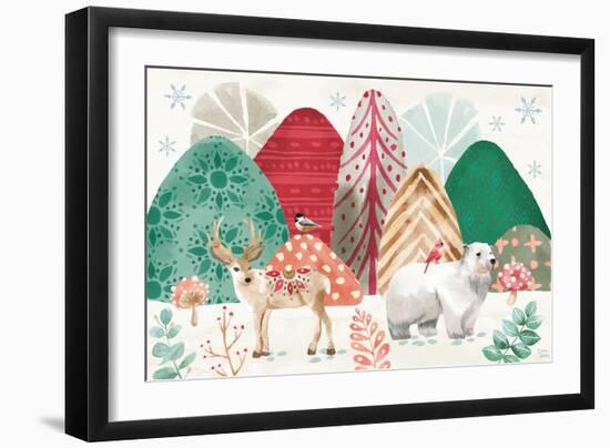 Snowy Critters I-Dina June-Framed Art Print