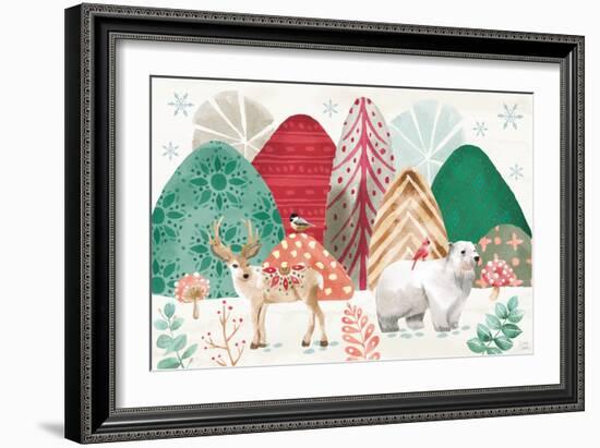 Snowy Critters I-Dina June-Framed Art Print