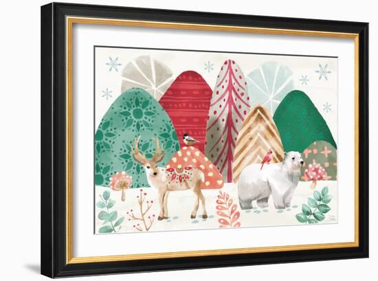 Snowy Critters I-Dina June-Framed Art Print