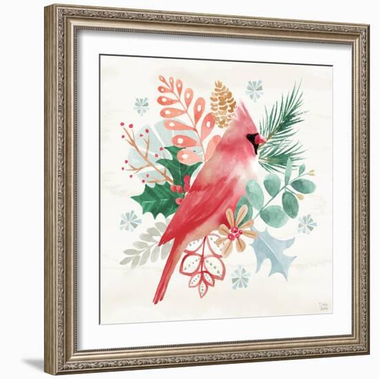 Snowy Critters II-Dina June-Framed Art Print