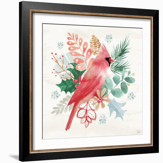 Snowy Critters II-Dina June-Framed Art Print