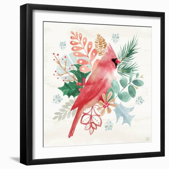 Snowy Critters II-Dina June-Framed Art Print