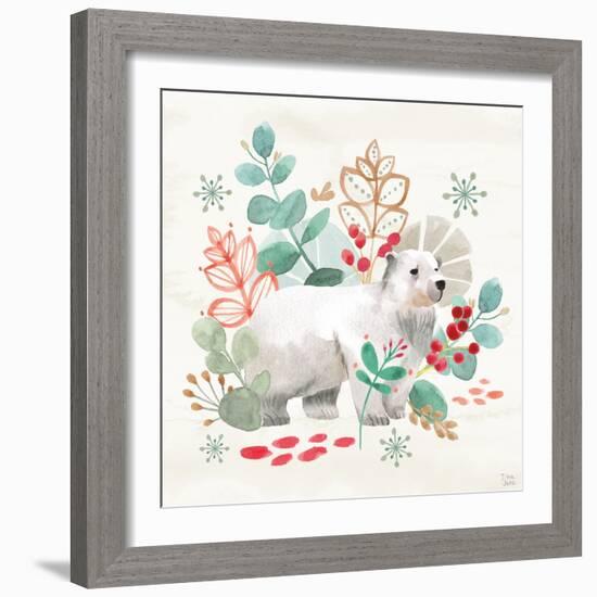 Snowy Critters IV-Dina June-Framed Art Print