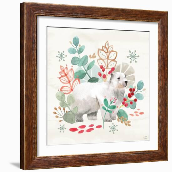 Snowy Critters IV-Dina June-Framed Art Print