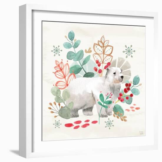 Snowy Critters IV-Dina June-Framed Art Print