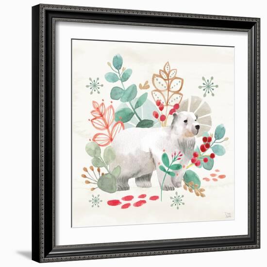 Snowy Critters IV-Dina June-Framed Art Print