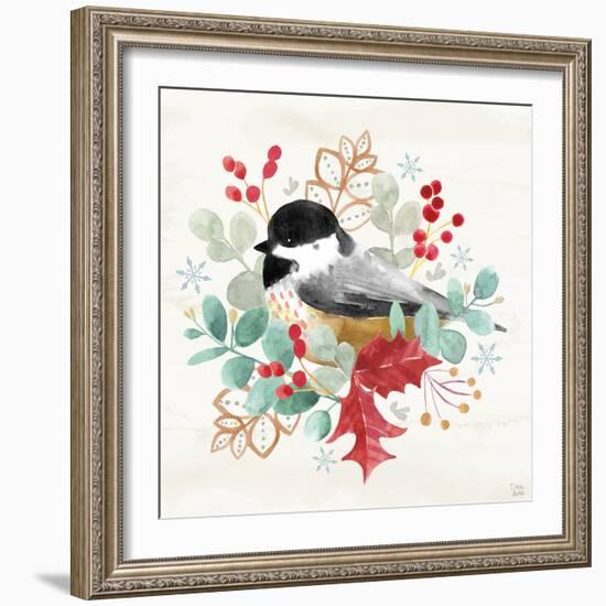 Snowy Critters V-Dina June-Framed Art Print