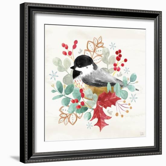 Snowy Critters V-Dina June-Framed Art Print