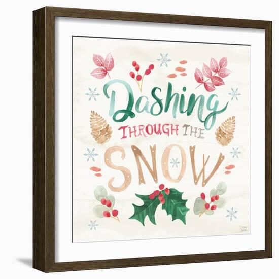 Snowy Critters VI-Dina June-Framed Art Print