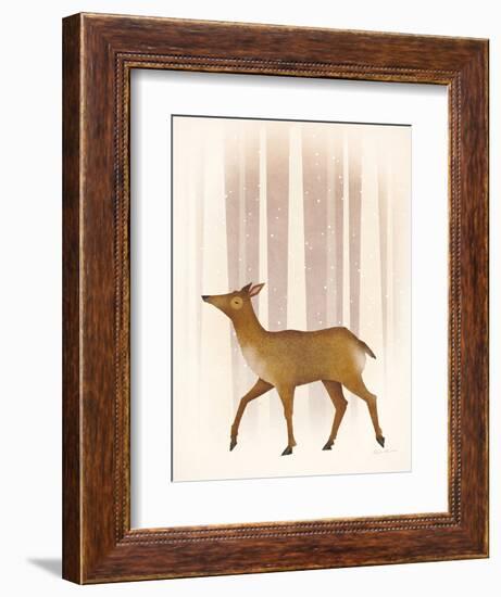 Snowy Doe-Ryan Fowler-Framed Art Print