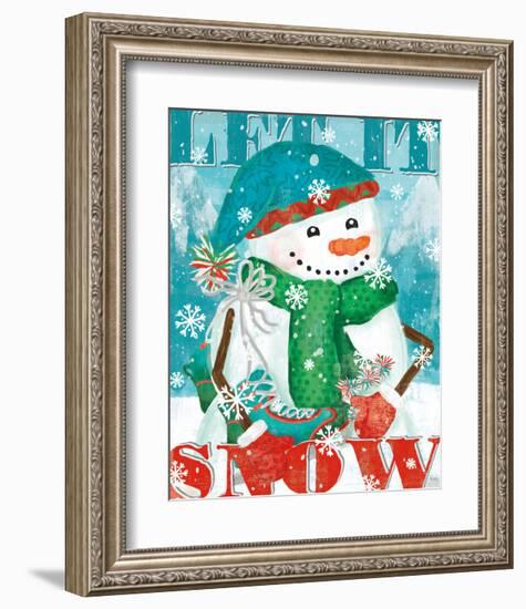 Snowy Fun II-Veronique Charron-Framed Art Print