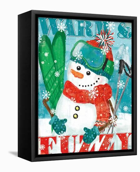 Snowy Fun III-Veronique Charron-Framed Stretched Canvas