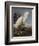 Snowy Heron Or White Egret-John James Audubon-Framed Art Print