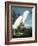 Snowy Heron-John James Audubon-Framed Giclee Print