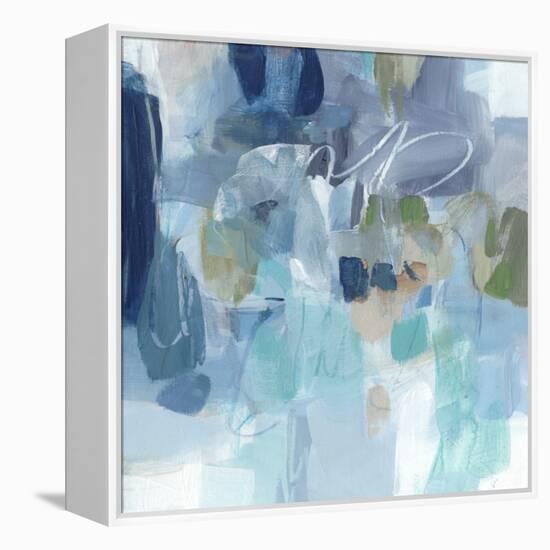 Snowy Kisses-Christina Long-Framed Stretched Canvas