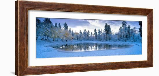 Snowy Lake-David Nunuk-Framed Photographic Print