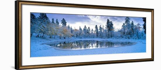 Snowy Lake-David Nunuk-Framed Photographic Print