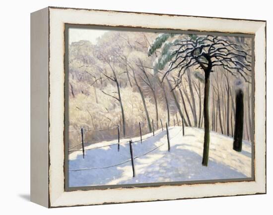 Snowy Landscape in Bois De Boulogne; Paysage De Neige Au Bois De Boulogne, 1905-Felix Edouard Vallotton-Framed Premier Image Canvas