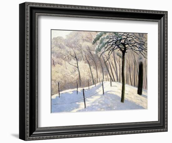 Snowy Landscape in Bois De Boulogne; Paysage De Neige Au Bois De Boulogne, 1905-Felix Edouard Vallotton-Framed Giclee Print