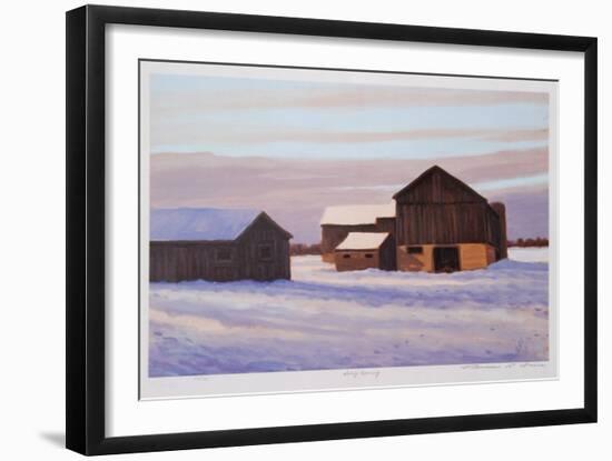 Snowy Morning-Norman R^ Brown-Framed Collectable Print