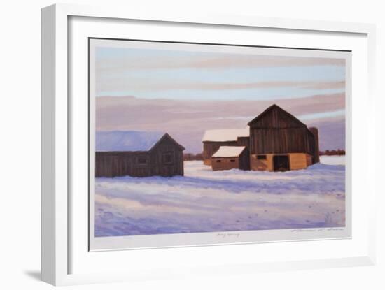 Snowy Morning-Norman R^ Brown-Framed Collectable Print