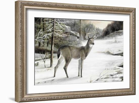 Snowy Mornings-Ruane Manning-Framed Art Print