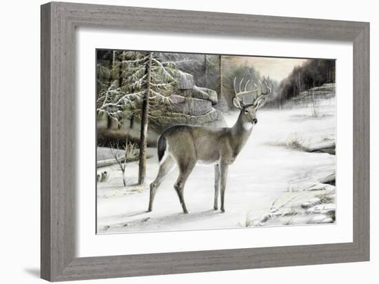 Snowy Mornings-Ruane Manning-Framed Art Print