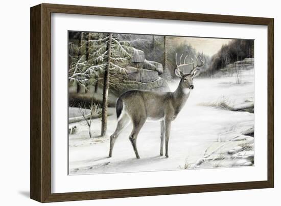 Snowy Mornings-Ruane Manning-Framed Art Print