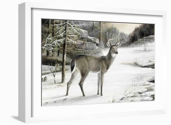 Snowy Mornings-Ruane Manning-Framed Art Print