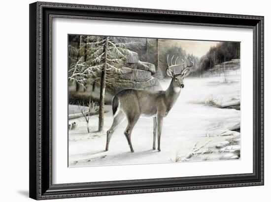 Snowy Mornings-Ruane Manning-Framed Art Print