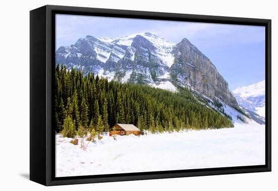 Snowy Mountain Countryside-Jeni Foto-Framed Premier Image Canvas