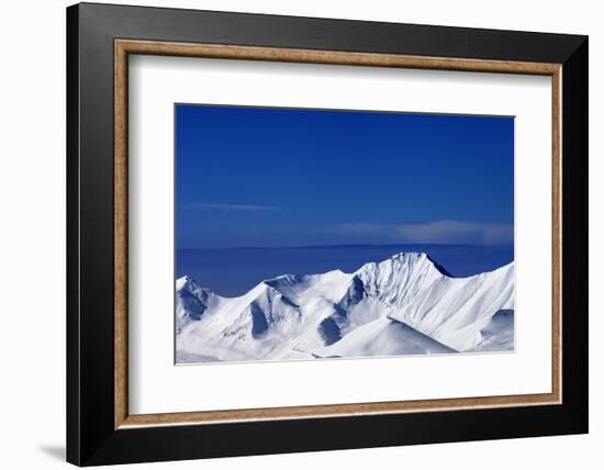 Snowy Mountains at Sunny Day. Panoramic View-BSANI-Framed Photographic Print