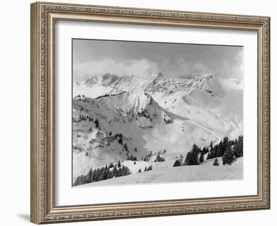 Snowy Mountains-null-Framed Photographic Print