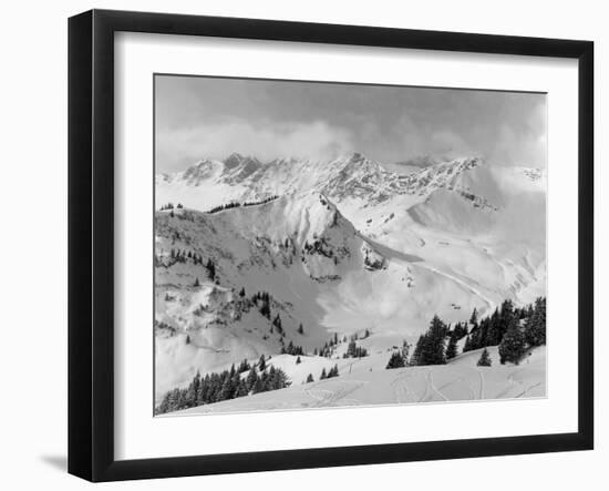 Snowy Mountains-null-Framed Photographic Print