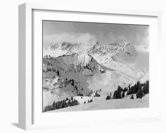 Snowy Mountains-null-Framed Photographic Print