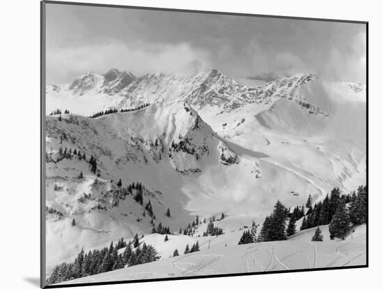 Snowy Mountains-null-Mounted Photographic Print