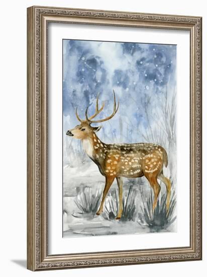 Snowy Night II-Melissa Wang-Framed Art Print