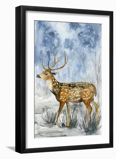 Snowy Night II-Melissa Wang-Framed Art Print