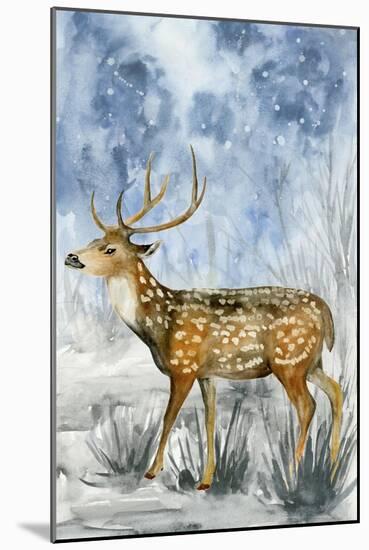 Snowy Night II-Melissa Wang-Mounted Art Print