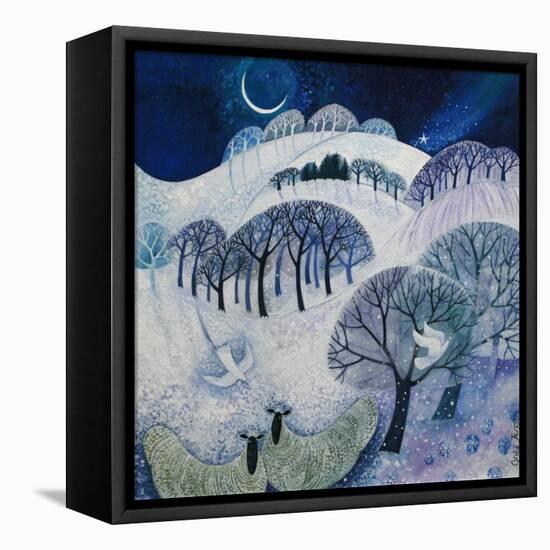 Snowy Night-Lisa Graa Jensen-Framed Premier Image Canvas