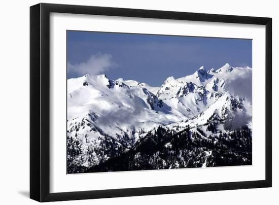 Snowy Olympic Mountains-Douglas Taylor-Framed Photo