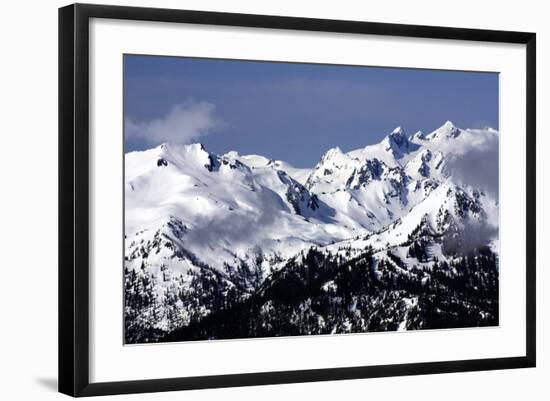 Snowy Olympic Mountains-Douglas Taylor-Framed Photo