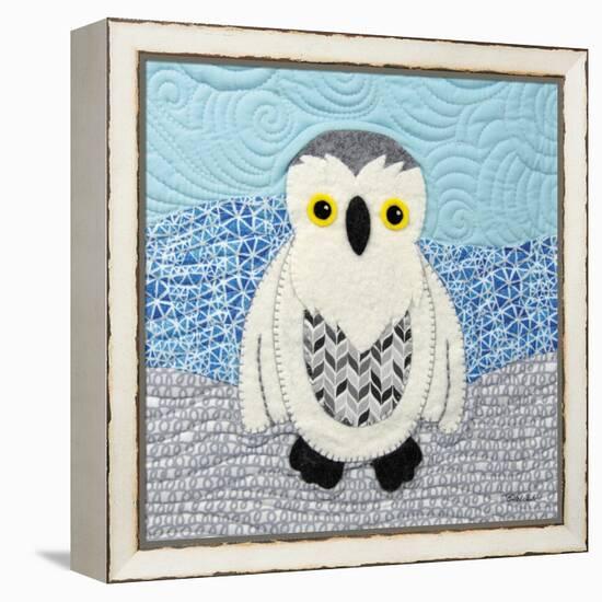 Snowy Owl-Betz White-Framed Stretched Canvas