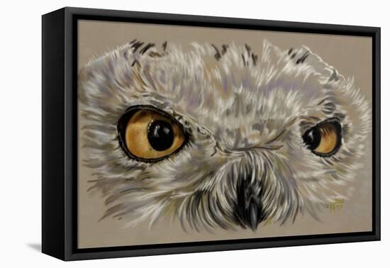 Snowy Owl-Barbara Keith-Framed Premier Image Canvas